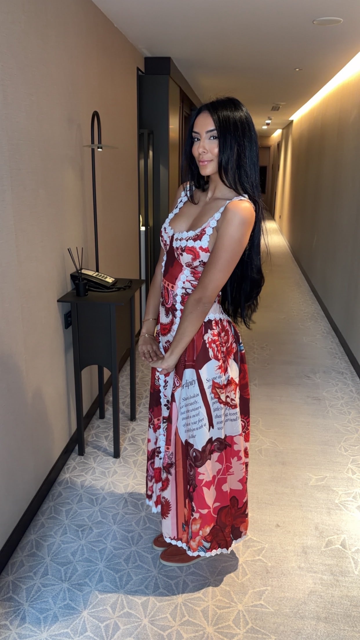 The rouge letter dress