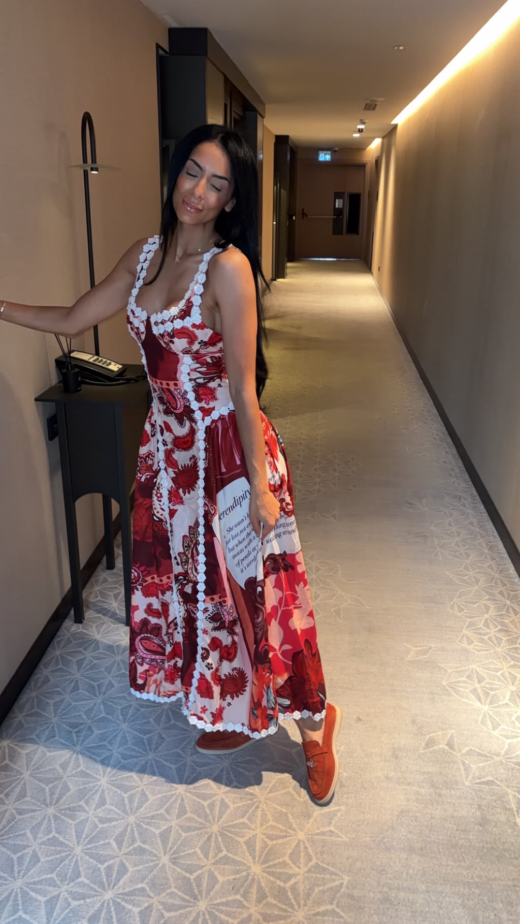 The rouge letter dress